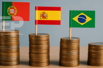 comparativo de salários entre Portugal, Espanha e Brasil