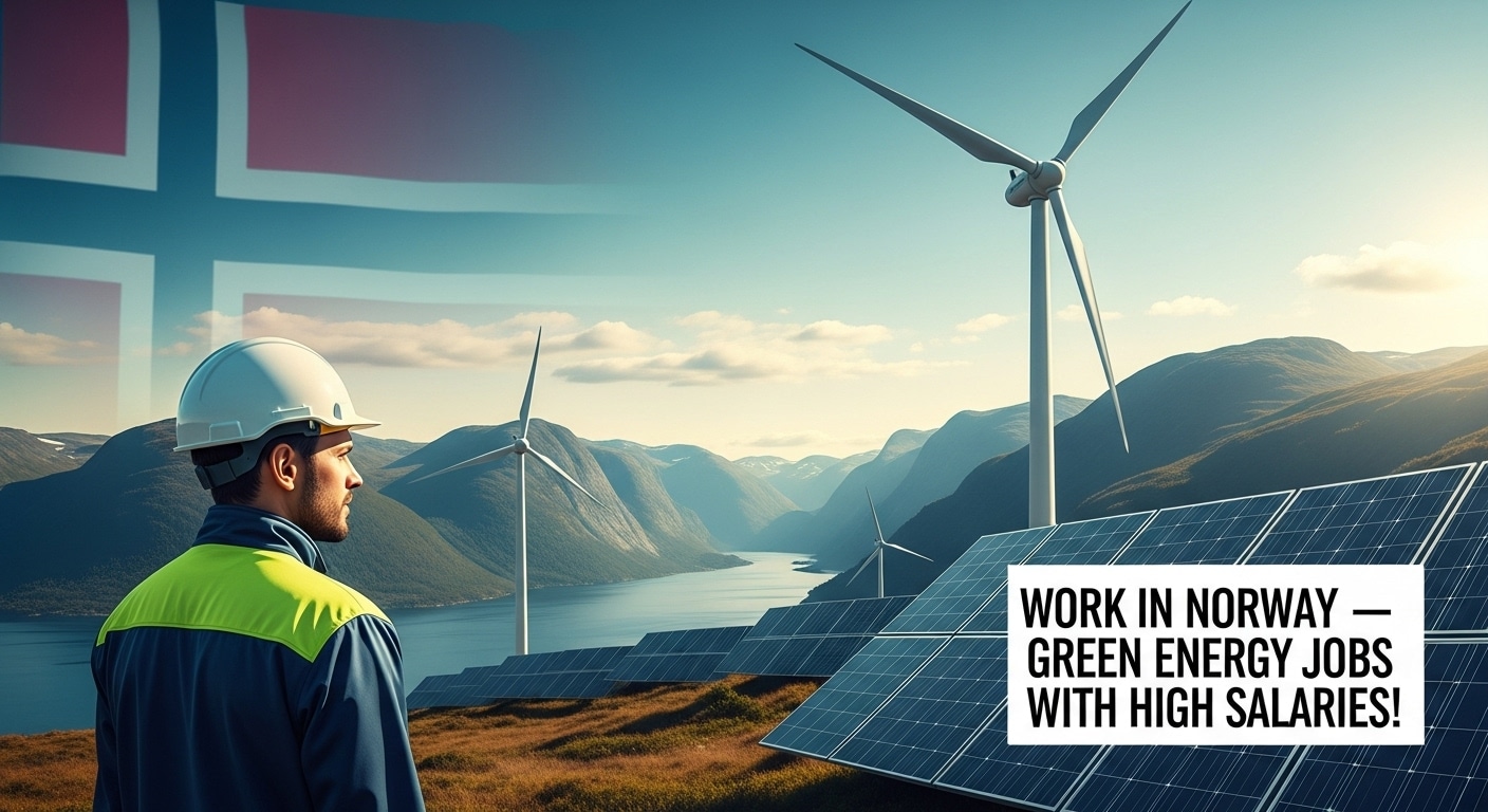 Empregos na Noruega em energia e sustentabilidade; salários altíssimos e contratação imediata!
