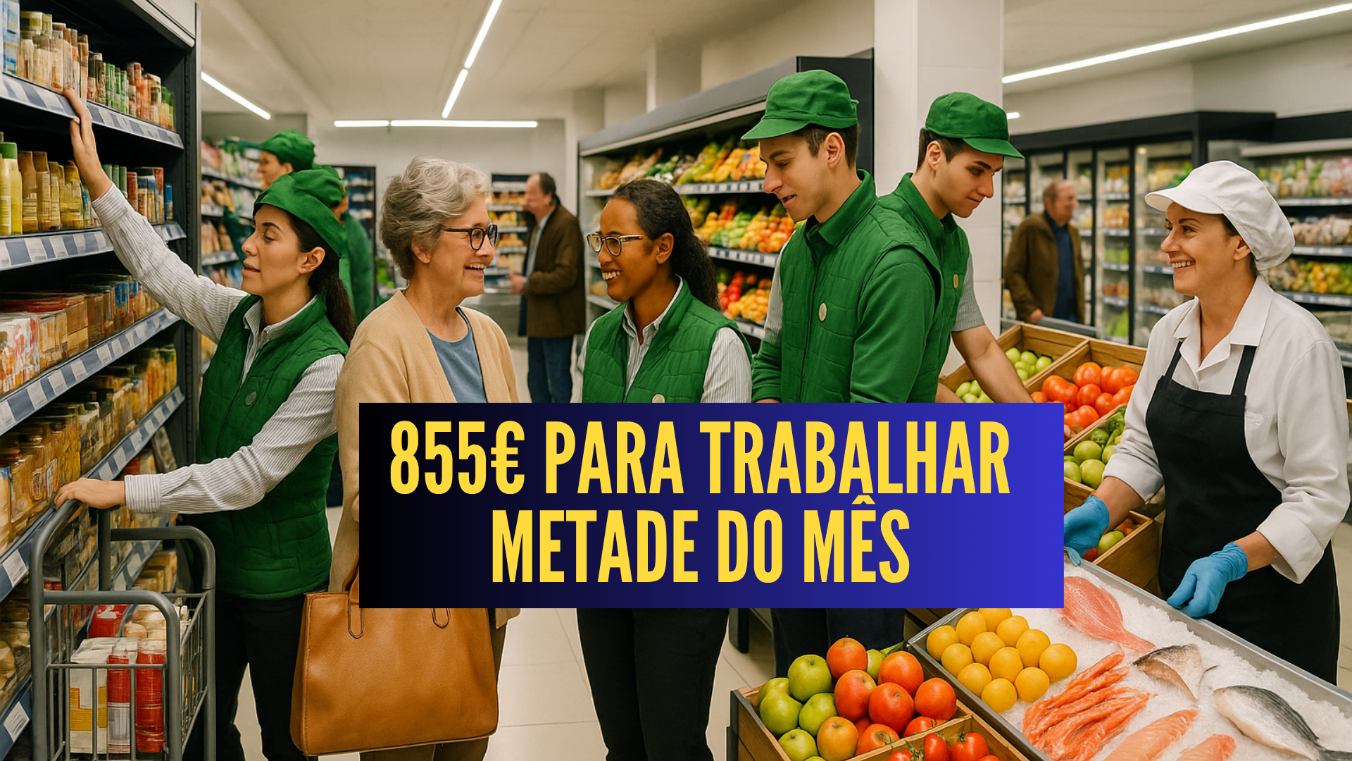 Mercadona está a contratar: até 855€ por trabalhar metade do mês — veja como candidatar-se