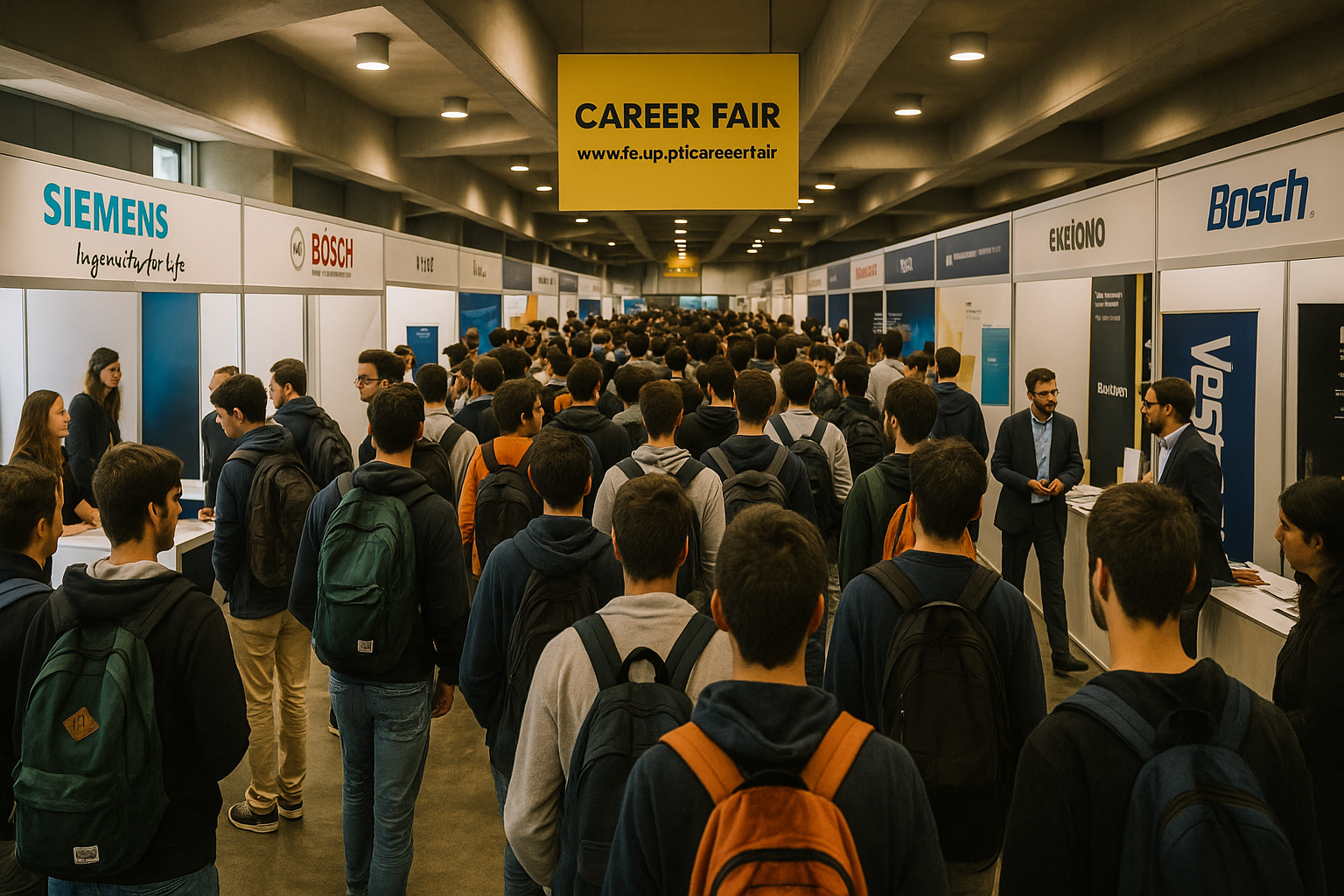 🚀 Nunca visto! Porto tem 135 empresas à caça de 2.000 engenheiros na FEUP Career Fair