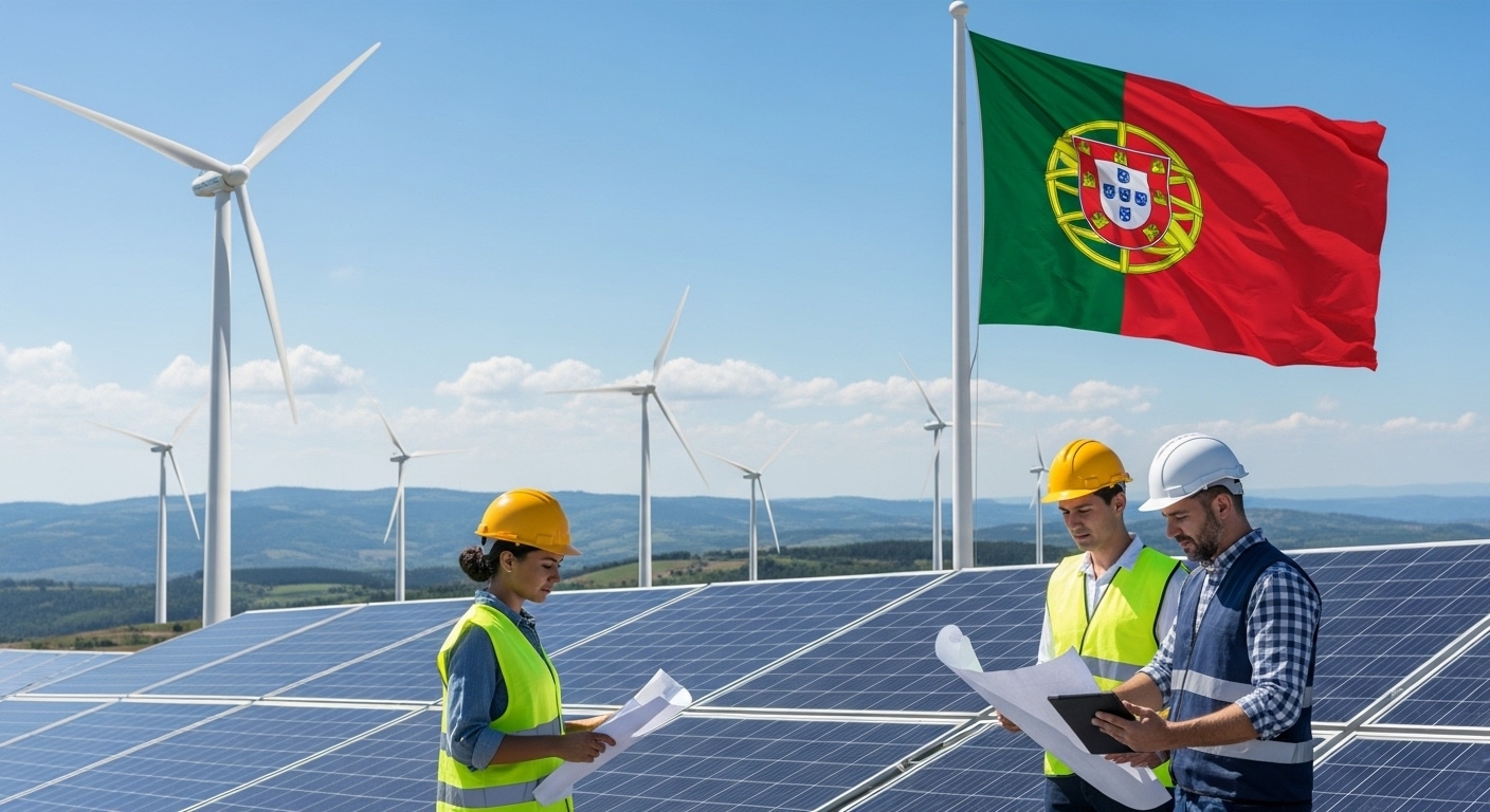 Portugal lança incentivos inéditos para engenheiros e técnicos em energia renovável — salários até €4.500
