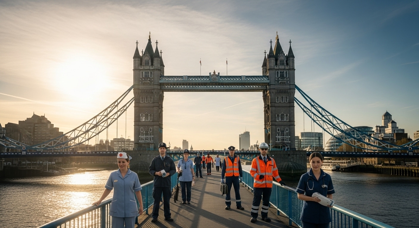 Trabalhar no Reino Unido em 2026: Guia Completo dos Setores, Vistos e Salários Mais Altos
