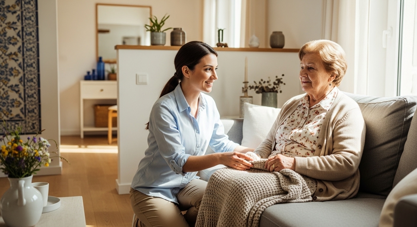 Emprego de Cuidadora com Alojamento Incluído em Portugal 