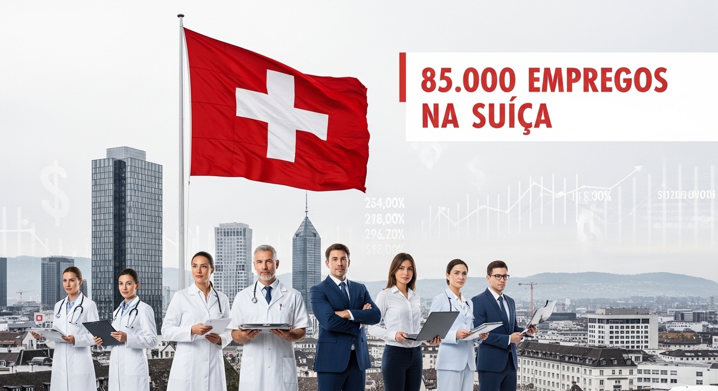 Emprego na Suíça: 85.000 Vagas com Salários de Até 6.500€ para Portugueses (Guia Completo)