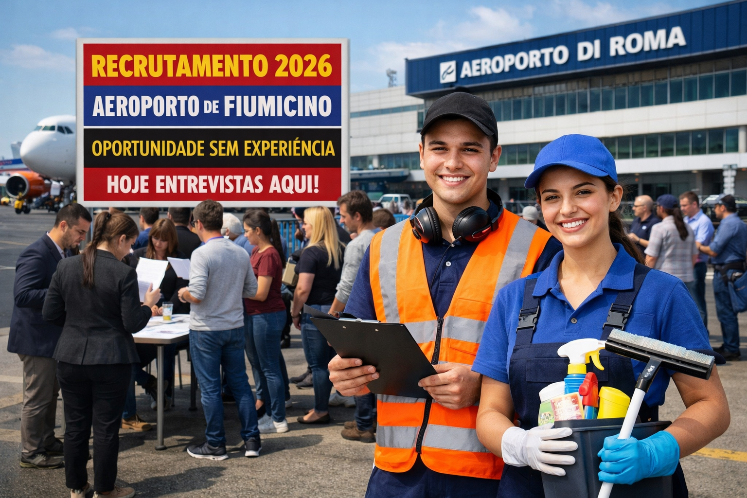 Emprego Aeroporto Fiumicino 2026