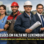 Emprego Luxemburgo profissões em falta