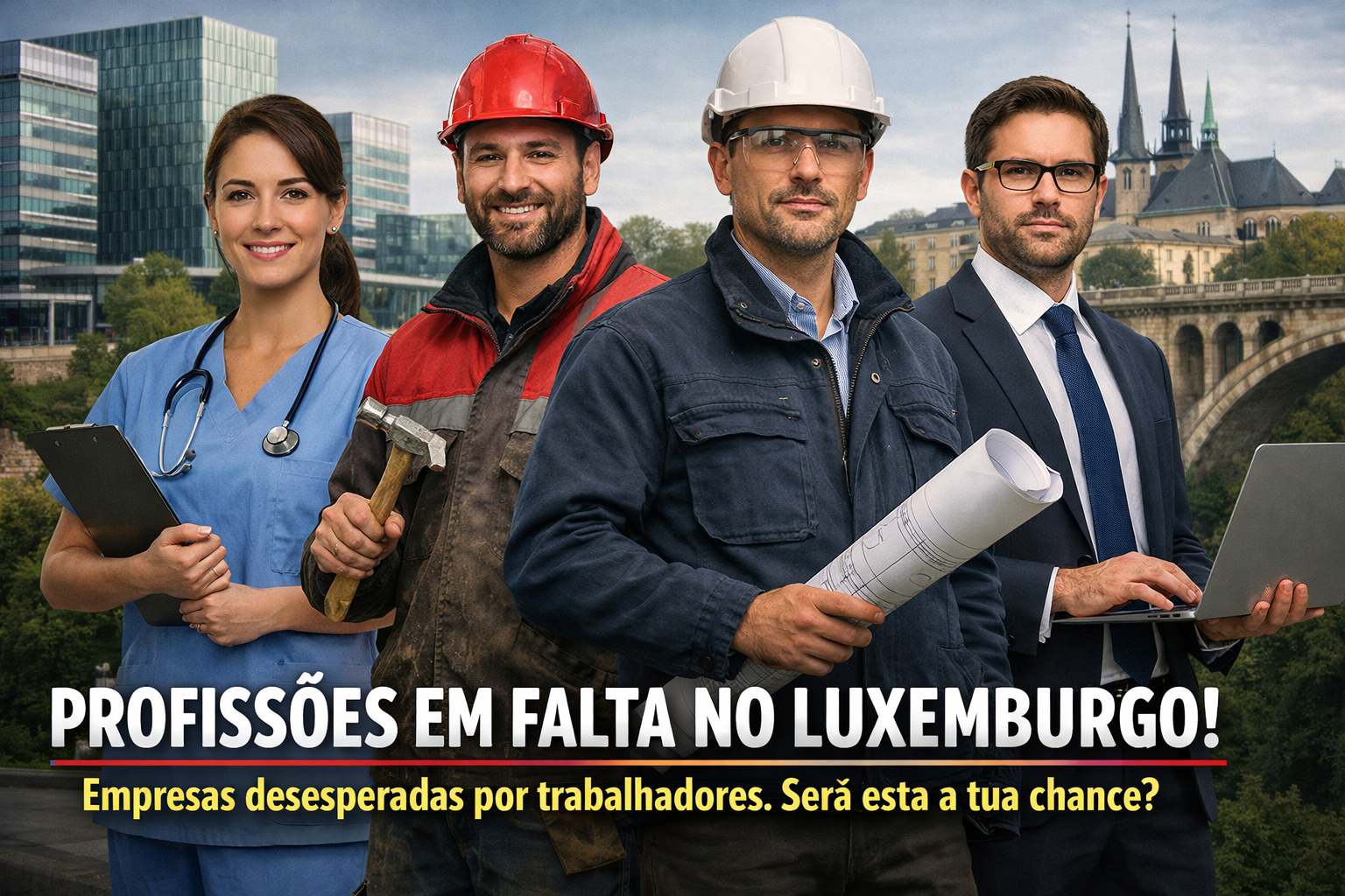 Emprego Luxemburgo profissões em falta