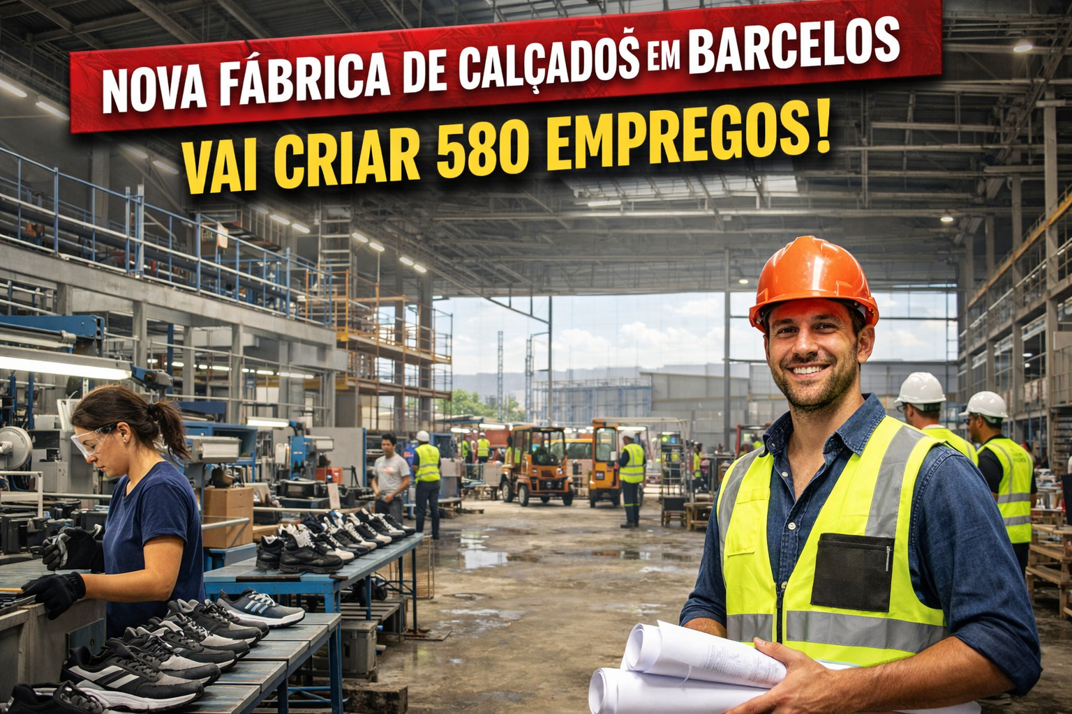Fábrica de calçados vai criar 580 empregos em Barcelos e pode transformar a região para sempre